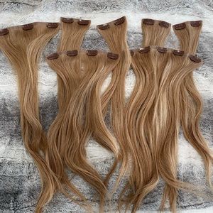Glam Seamless Hair extensions with Invisi clips. 100% Remy human hair. 7 pieces